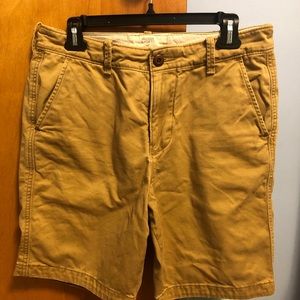 Hollister Guys Classic Fit Khaki Shorts Sz 30